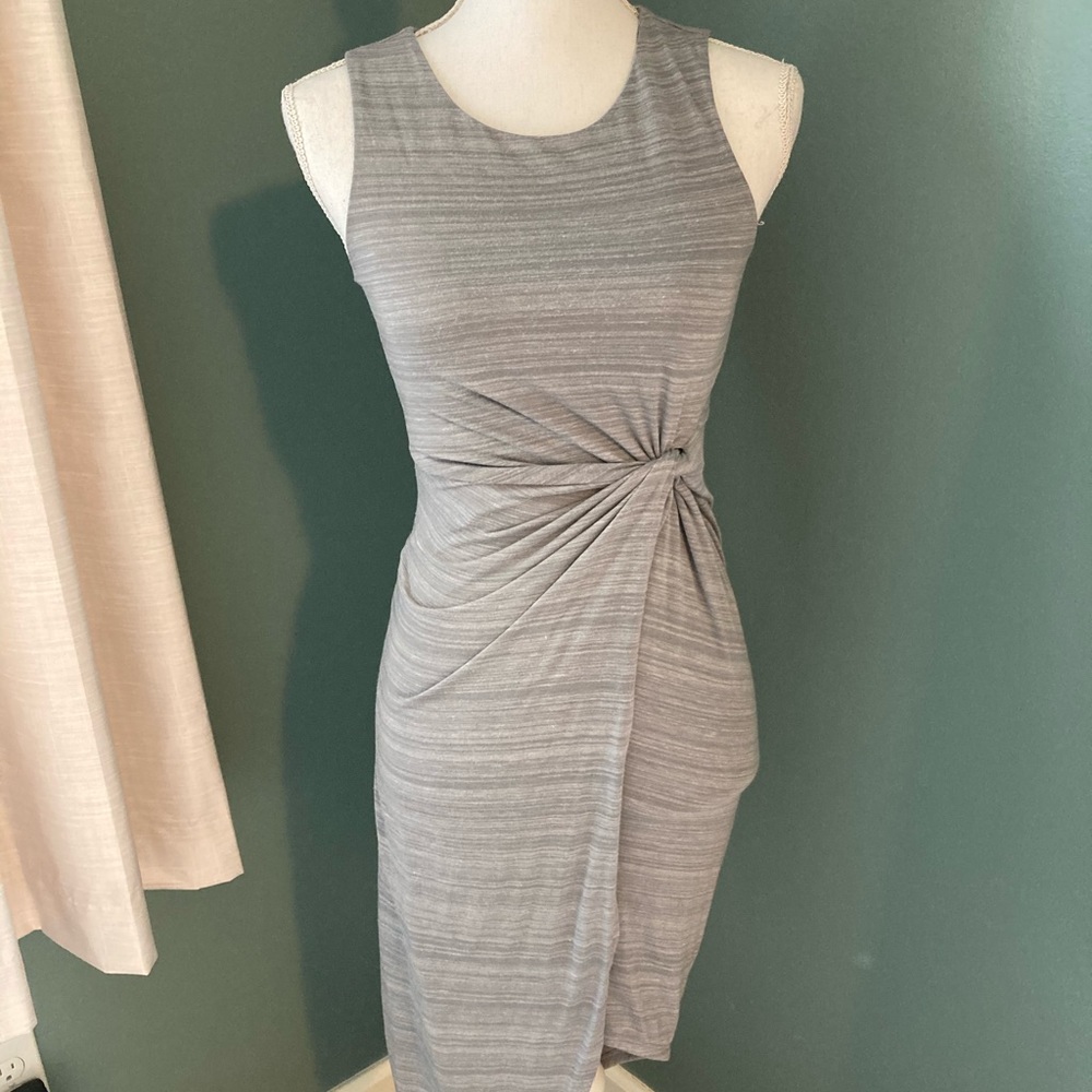 EXPRESS TWIST FRONT ASYMMETRICAL DRESS